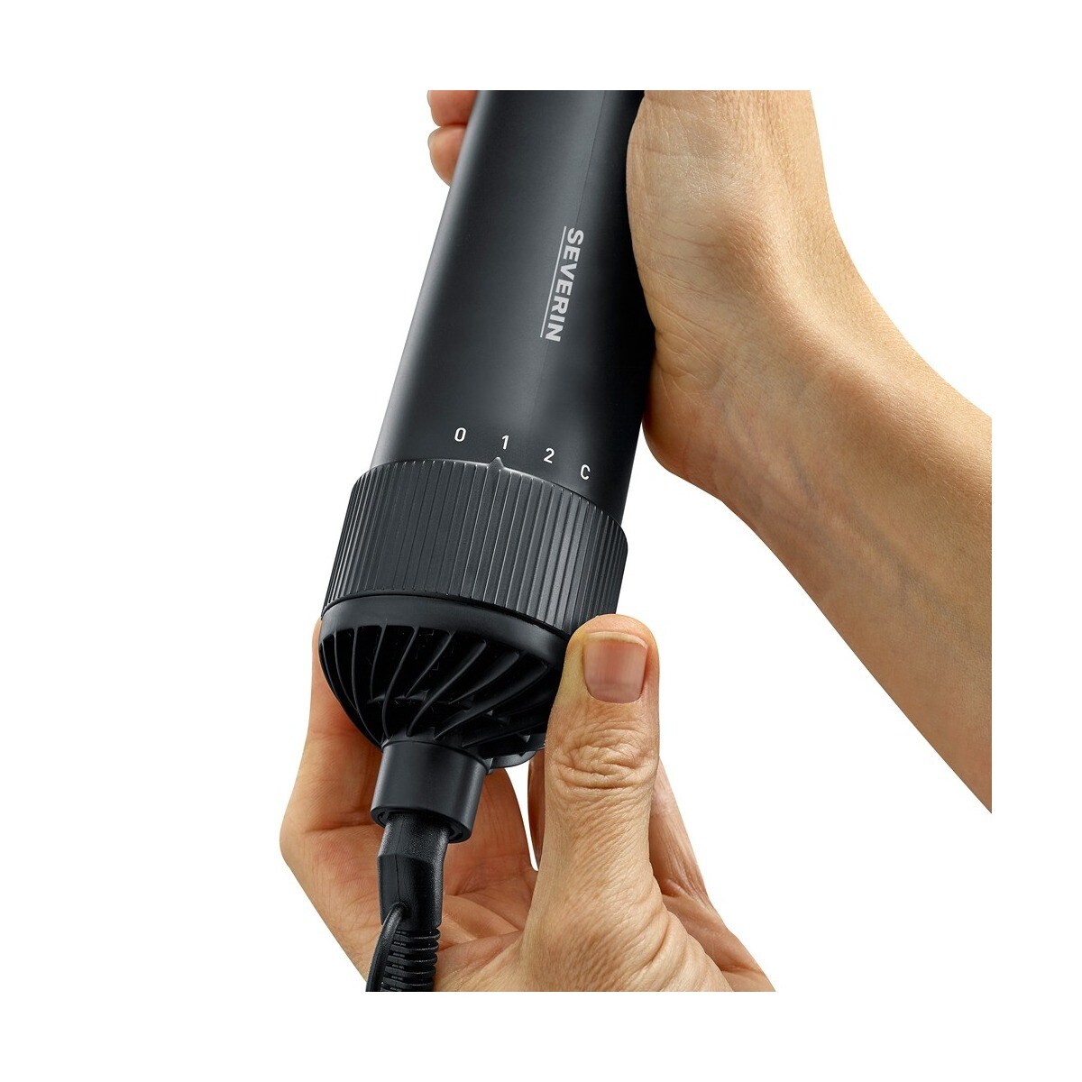Escova Rotativa Severin WL0241 Modelador de Cabelo de 1000 W - Preto Preto-2