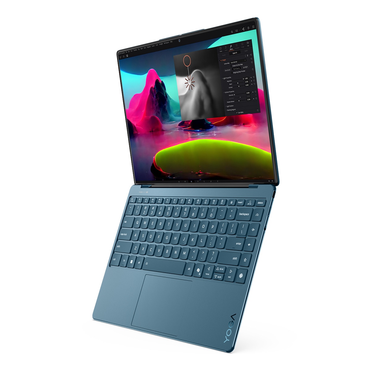 Portátil Lenovo Yoga Slim 9 14ILL10 Copilot+PC, Intel Core Ultra 7-258V, 32GB, 1TB SSD, 14", W11 Tidal Teal-4
