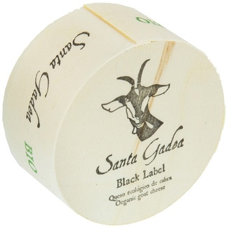 Queso de cabra ecológico Black Label pasta blanda pieza 140 g - Santa Gadea