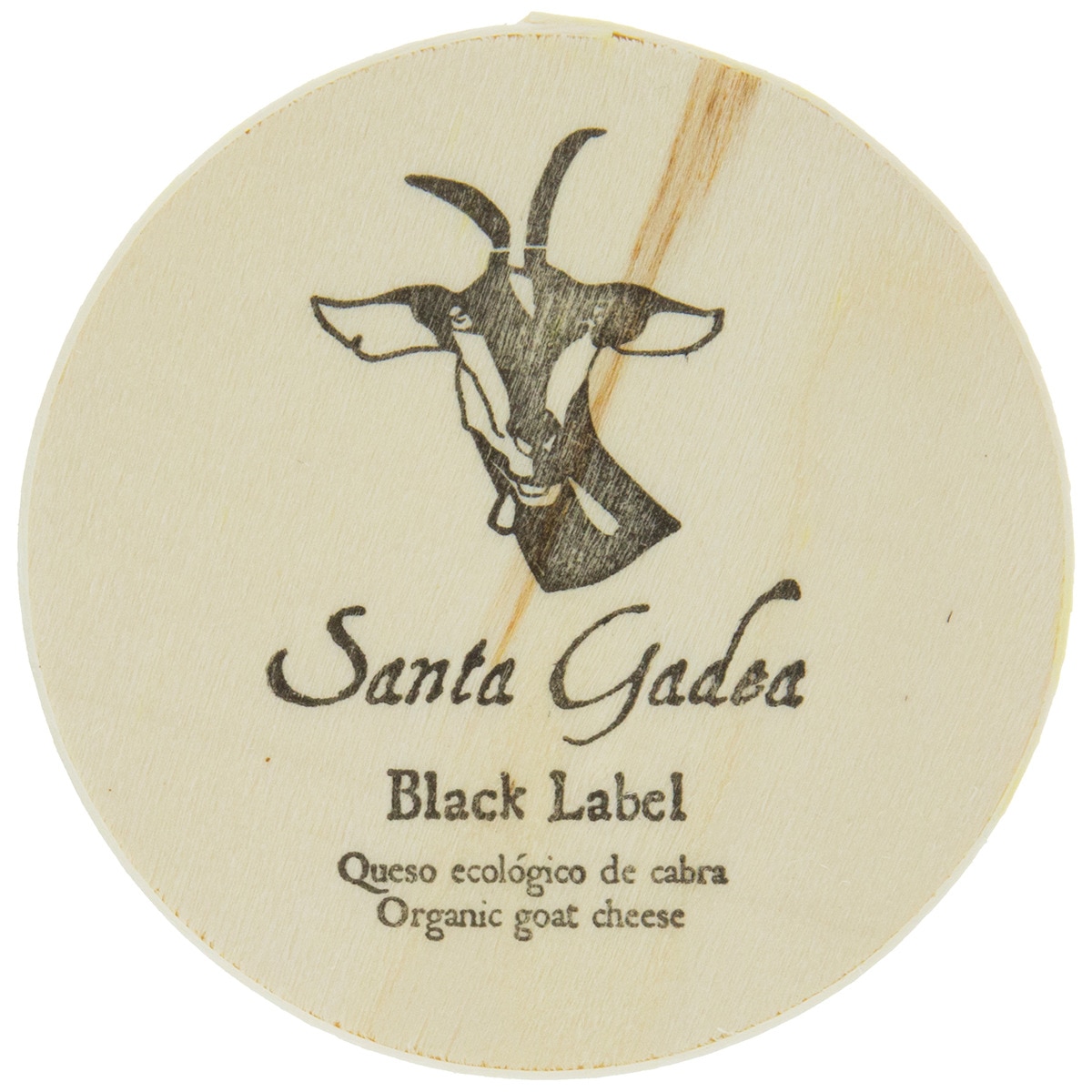 Queso de cabra ecológico Black Label pasta blanda pieza 140 g - Santa Gadea