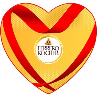 FERRERO ROCHER bombones en estuche 100 g con forma de corazón