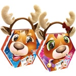 assorted chocolate bars with reindeer headband case 139 g