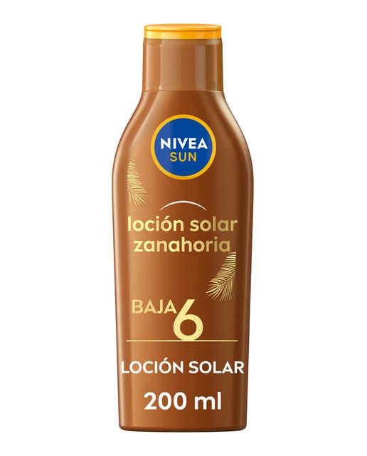 Imagen 0 de Leche Solar Zanahoria Bronceado intenso FP 6 200 ml Nivea