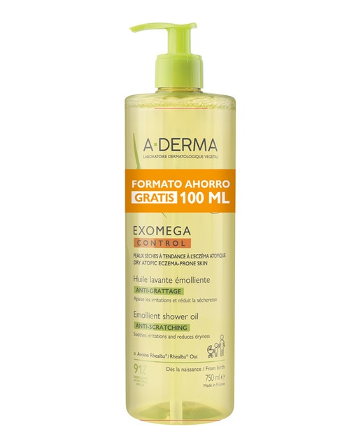 Imagen 0 de Aceite De Ducha Emoliente Anti-Irritacióna  A-Derma Exomega Control 750 Ml Ducray