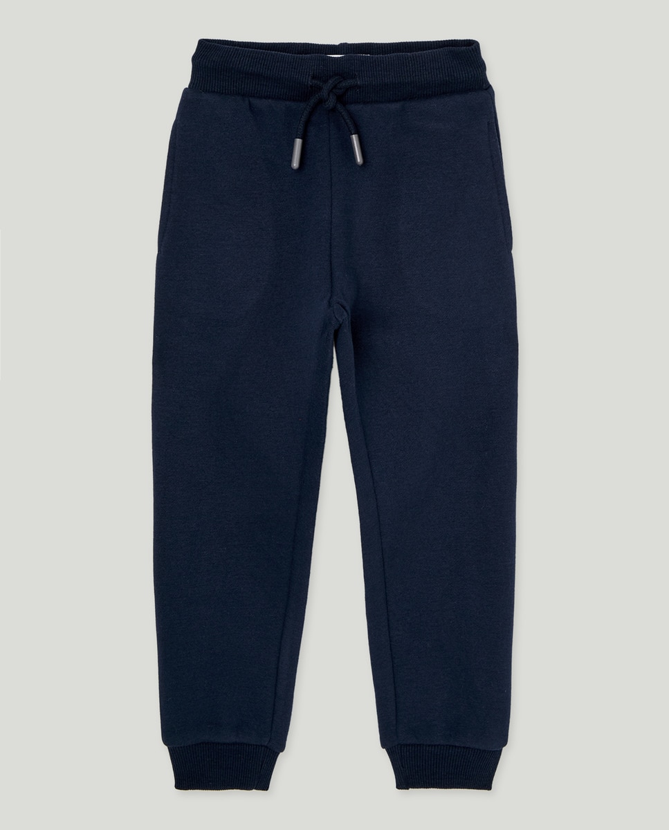 Pantalón de niño felpa Azul-1