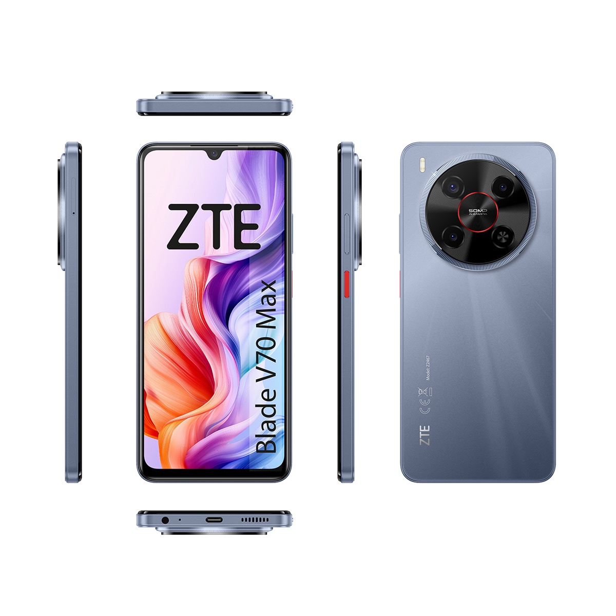 ZTE Blade V70 Max 4GB+256GB móvil libre Gris-5
