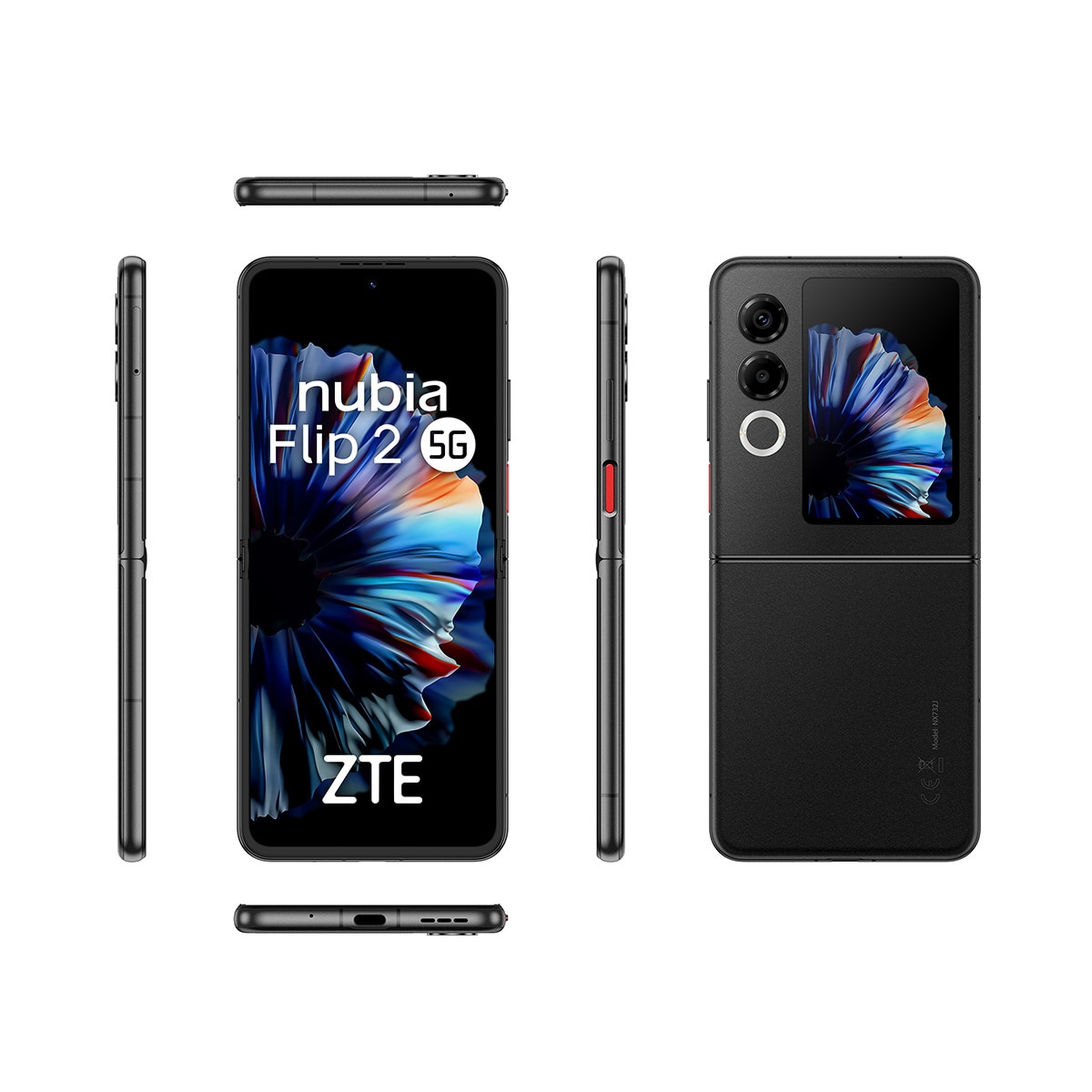 ZTE nubia Flip 2 5G 8GB + 256GB móvil libre Negro-5