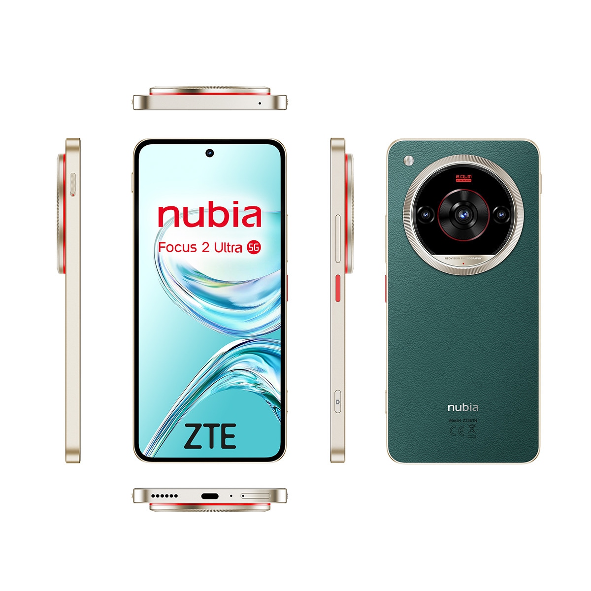 ZTE nubia Focus 2 Ultra 5G 8GB + 512GB móvil libre Verde-5