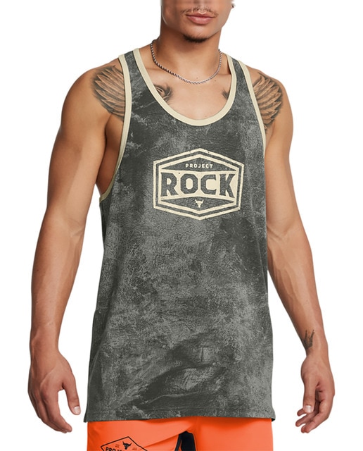 Imagen 0 de Camiseta casual de hombre Ua Pjt Rck Racer Tank Tools-Grn Under Armour