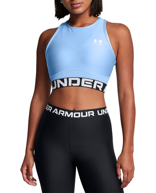 Imagen 0 de Camiseta de mujer Heatgear Rib Tank-Blk Under Armour