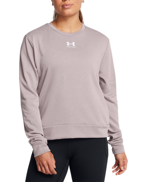 Imagen 0 de Sudadera casual de mujer Rival Terry Crew-Gry Under Armour