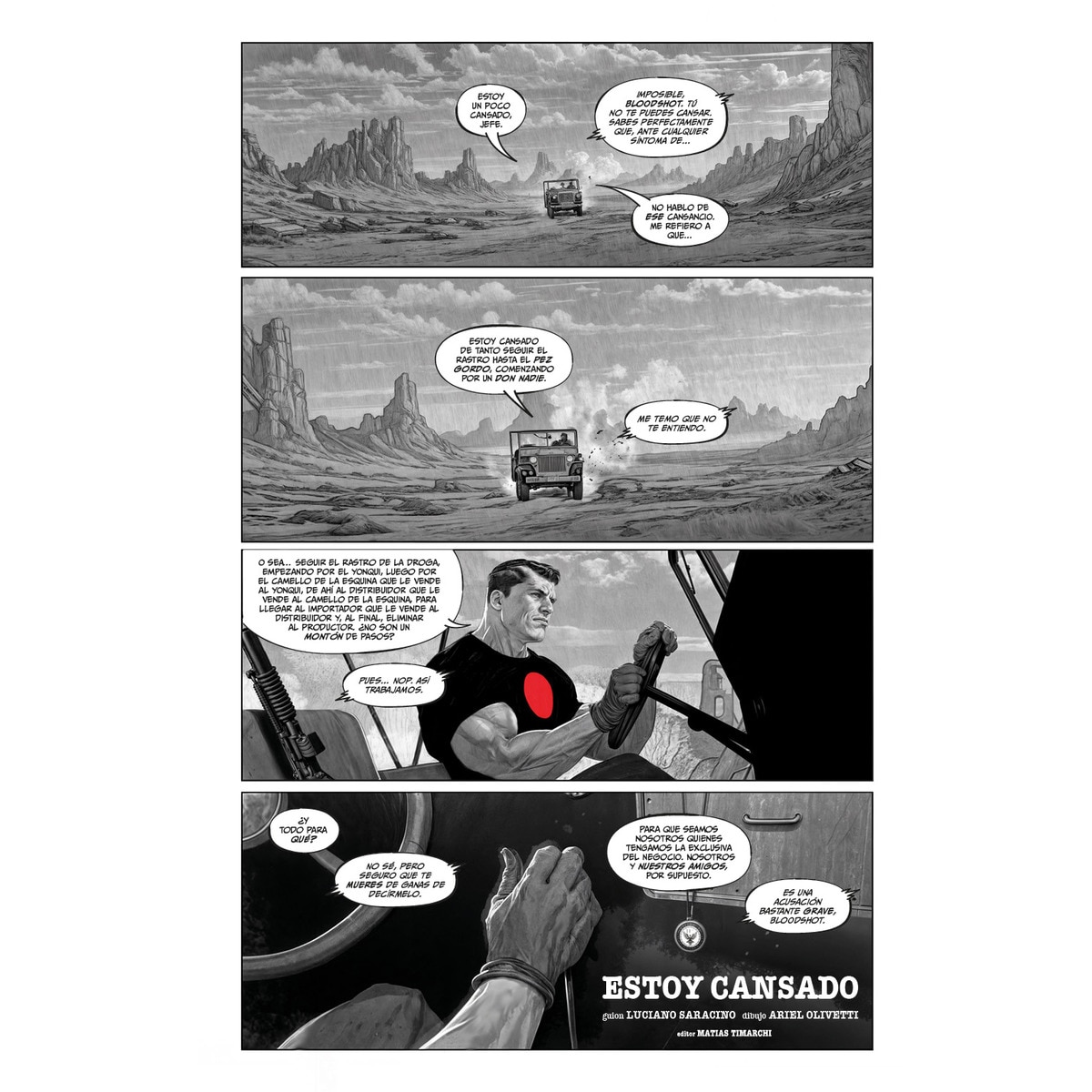 Bloodshot: Blanco, Negro y Sangre (Capa mole) 2