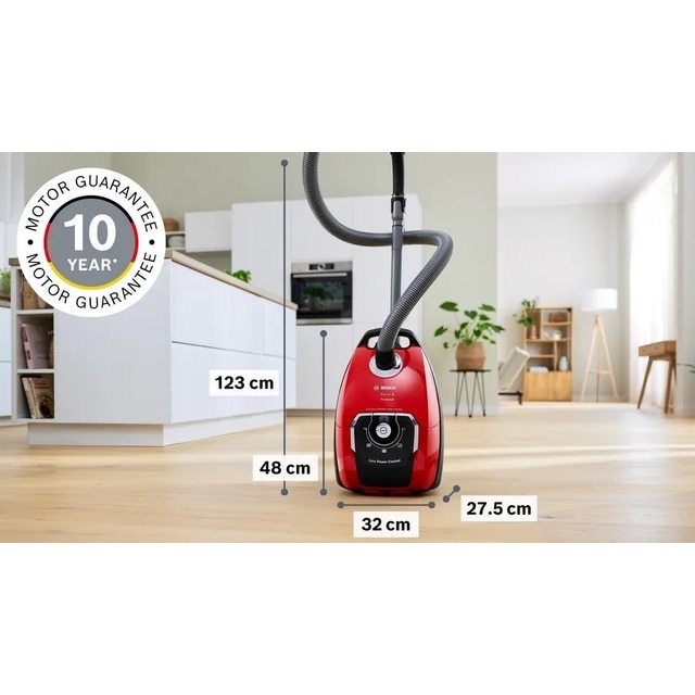 Aspirador com Saco Bosch Serie 8 ProAnimal BGB8PET3A - Vermelho Vermelho-2