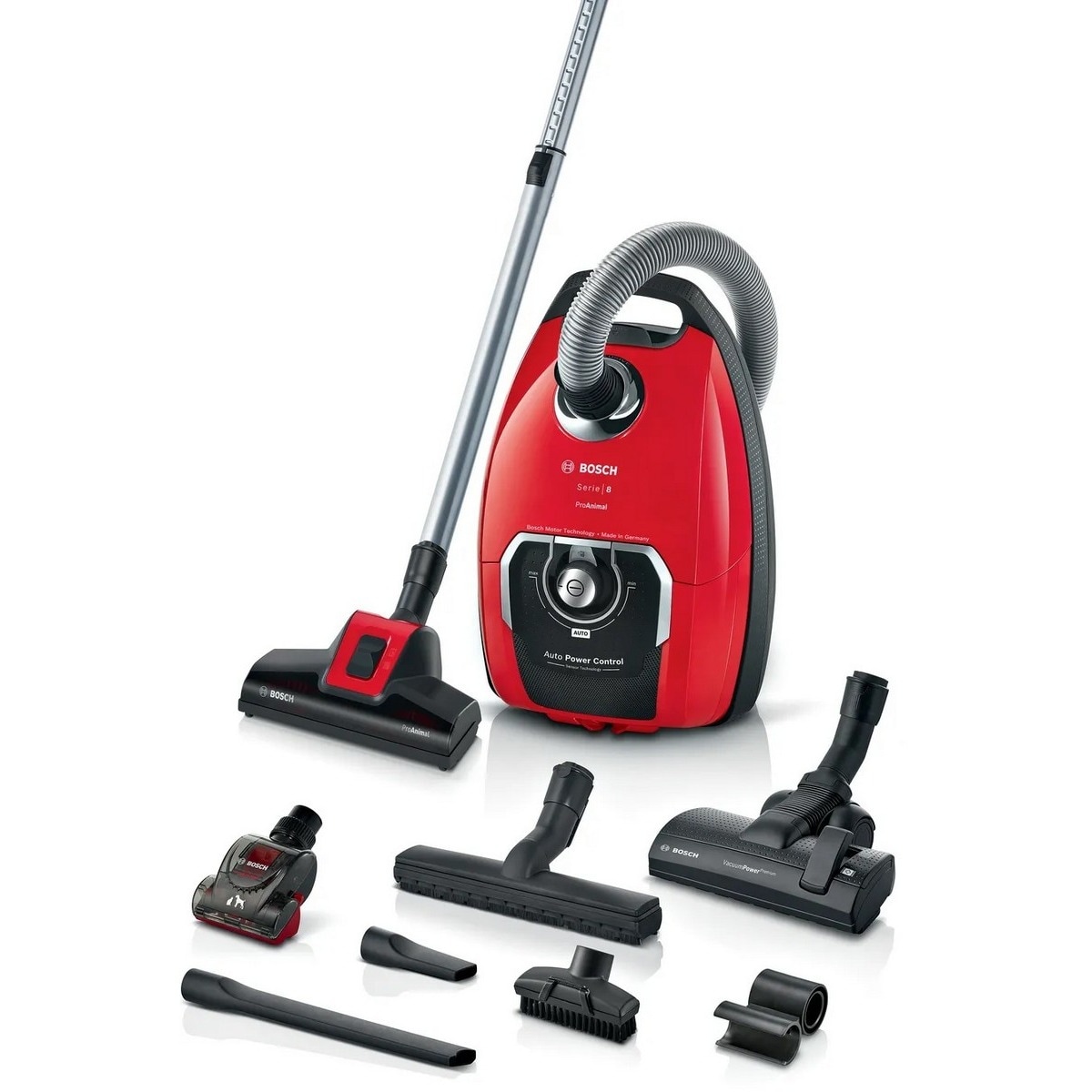 Aspirador com Saco Bosch Serie 8 ProAnimal BGB8PET3A - Vermelho Vermelho-1