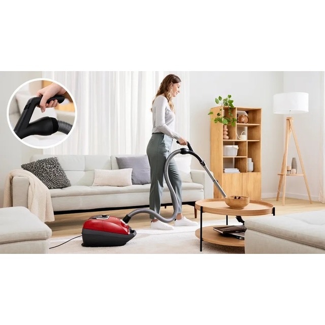 Aspirador com Saco Bosch Serie 8 ProAnimal BGB8PET3A - Vermelho Vermelho-4