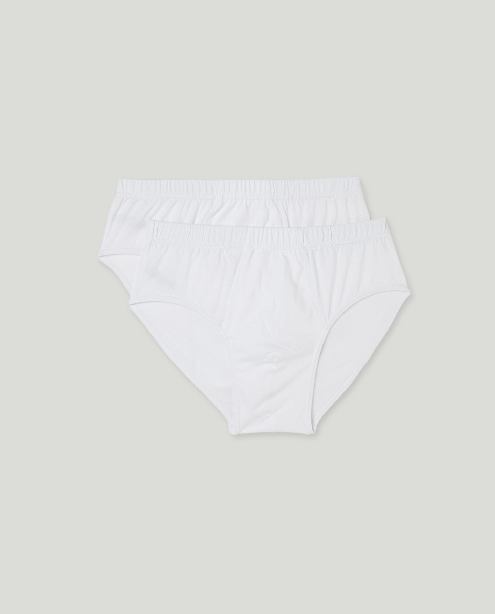 Pack 2 slips liso con abertura Blanco-1