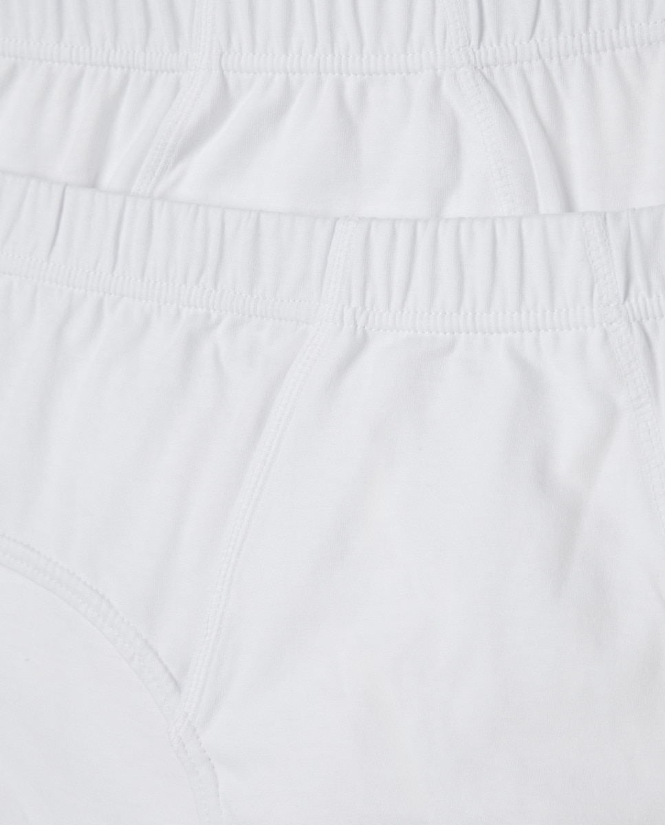 Pack 2 slips liso con abertura Blanco-4