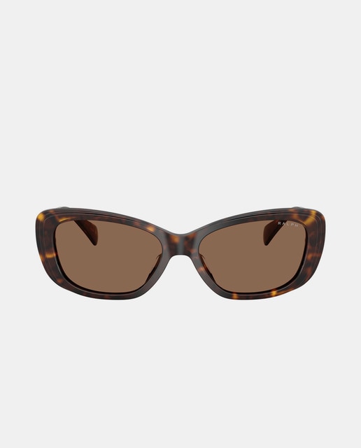 Imagen 0 de Gafas de sol de mujer rectangulares en acetato en marrón