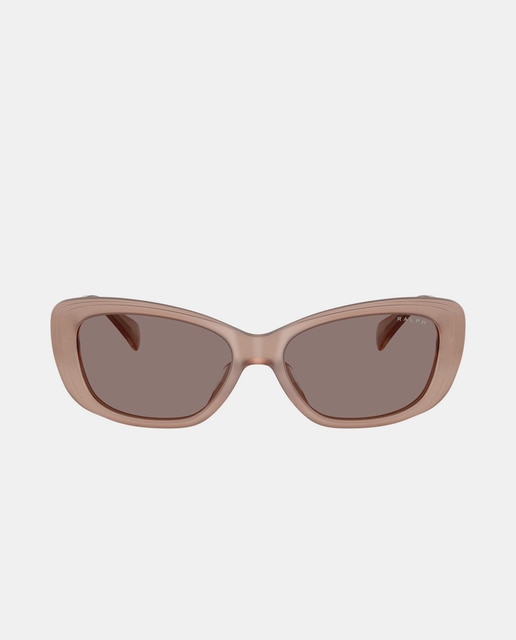 Imagen 0 de Gafas de sol de mujer rectangulares en acetato en marrón