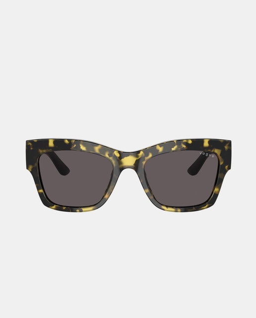 Imagen 0 de Gafas de sol de mujer rectangulares de acetato amarillas