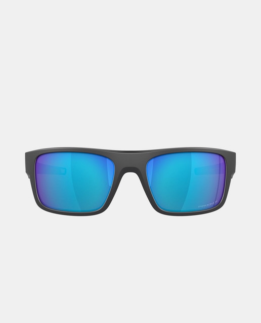 Imagen 0 de Gafas de sol de hombre rectangulares con montura en negro y lentes polarizadas azules