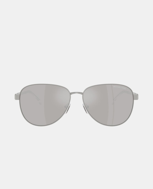 Imagen 0 de Gafas de sol de mujer ovaladas metalicas con lente espejada en rosa