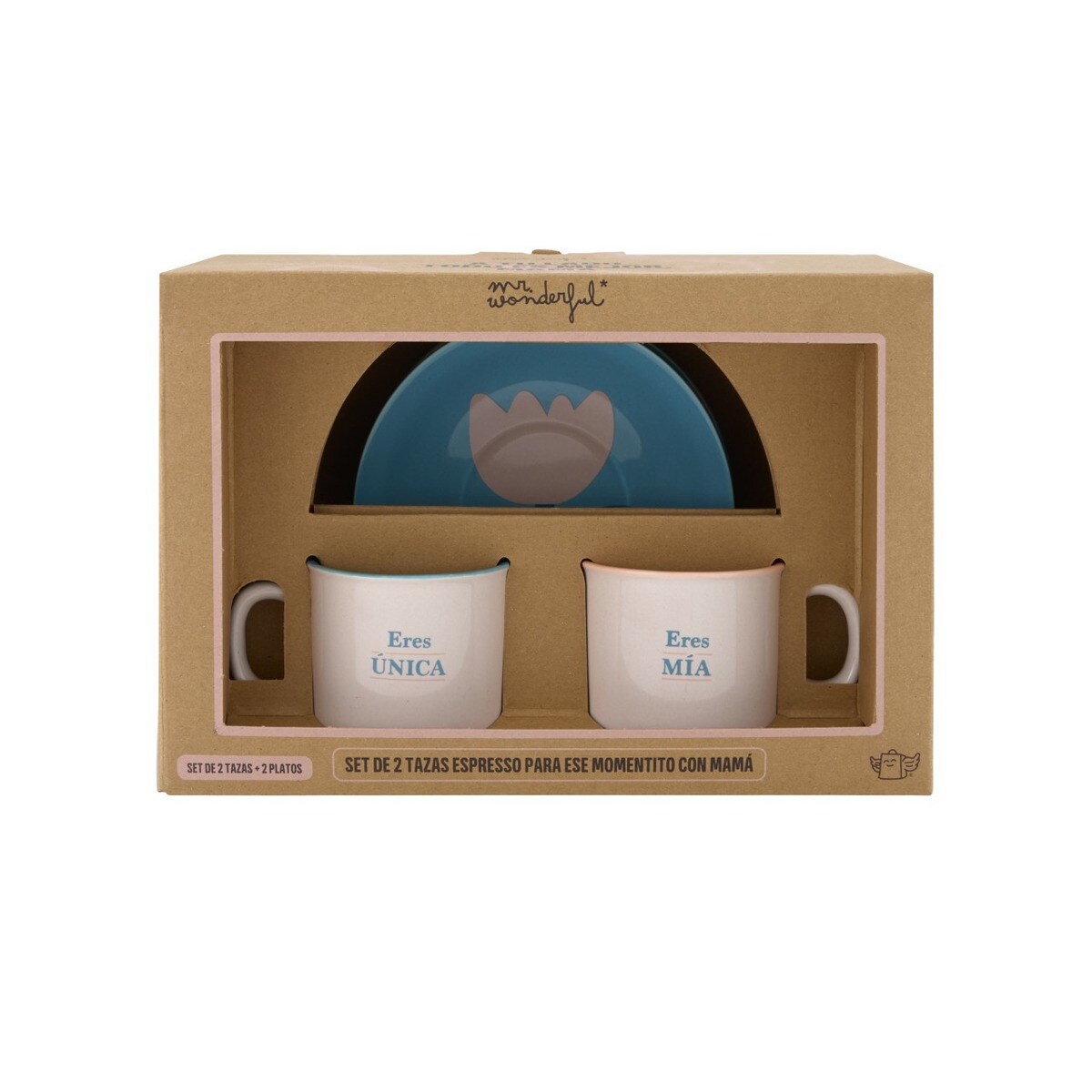 Mr. Wonderful - Set De 2 Tasses Iconic Ensemble Est Meilleur - Tasses En Céramique Avec Messages Pour Couple