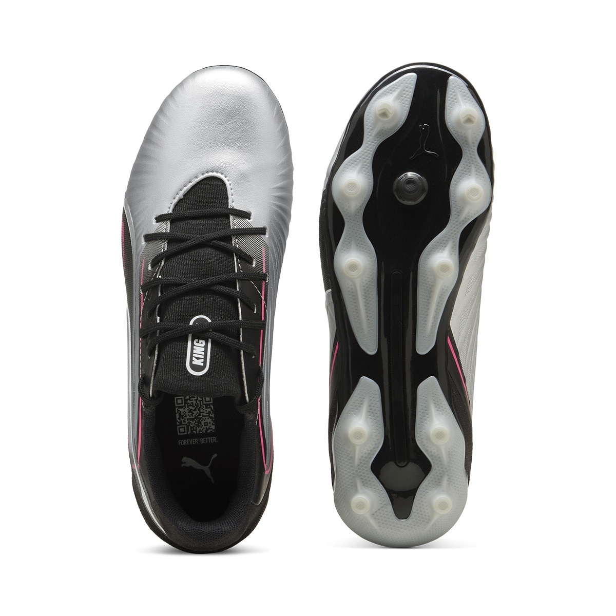 Chuteiras de Futebol de Criança King Match FG/AG Jr Cinzento-3