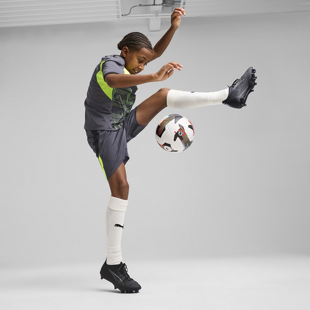 T-shirt de Criança Individual LIGA Graphic Jersey jr Preto-4