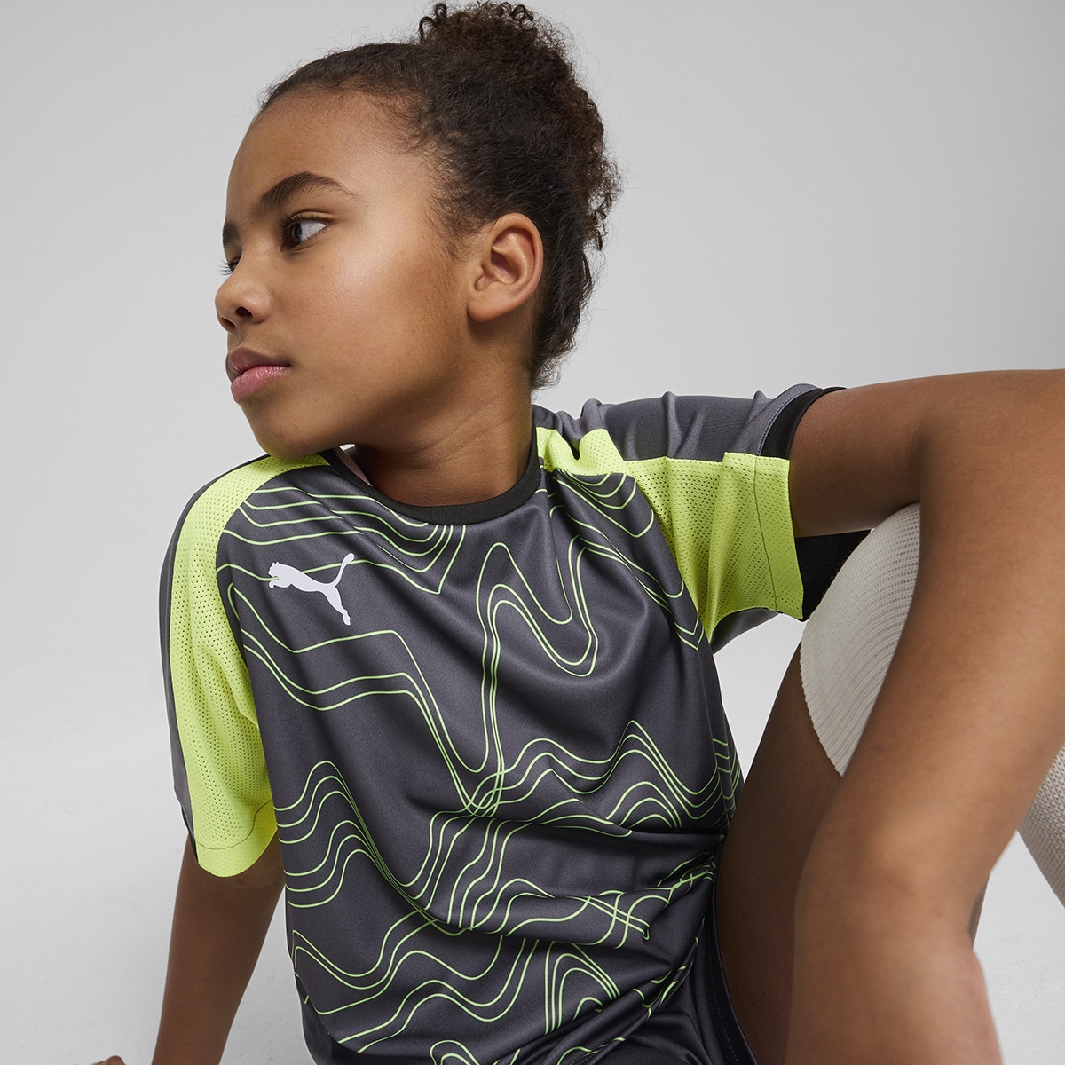 T-shirt de Criança Individual LIGA Graphic Jersey jr Preto-3