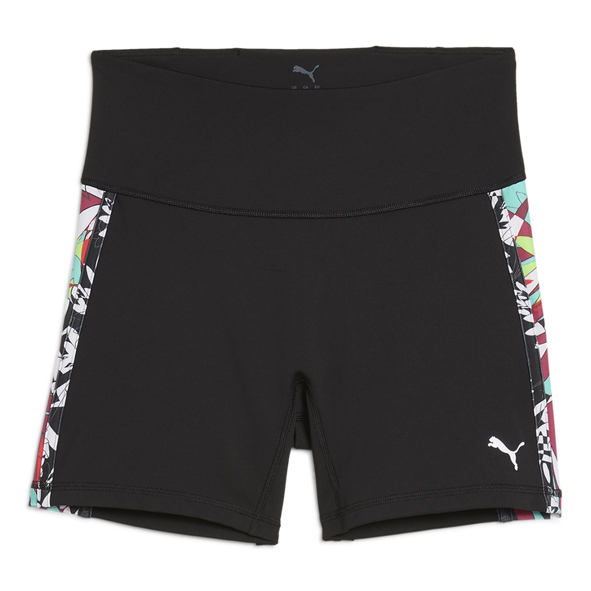 Leggings Tipo Calções de Mulher Tropical AOP HW 5" Short Tight Preto-6