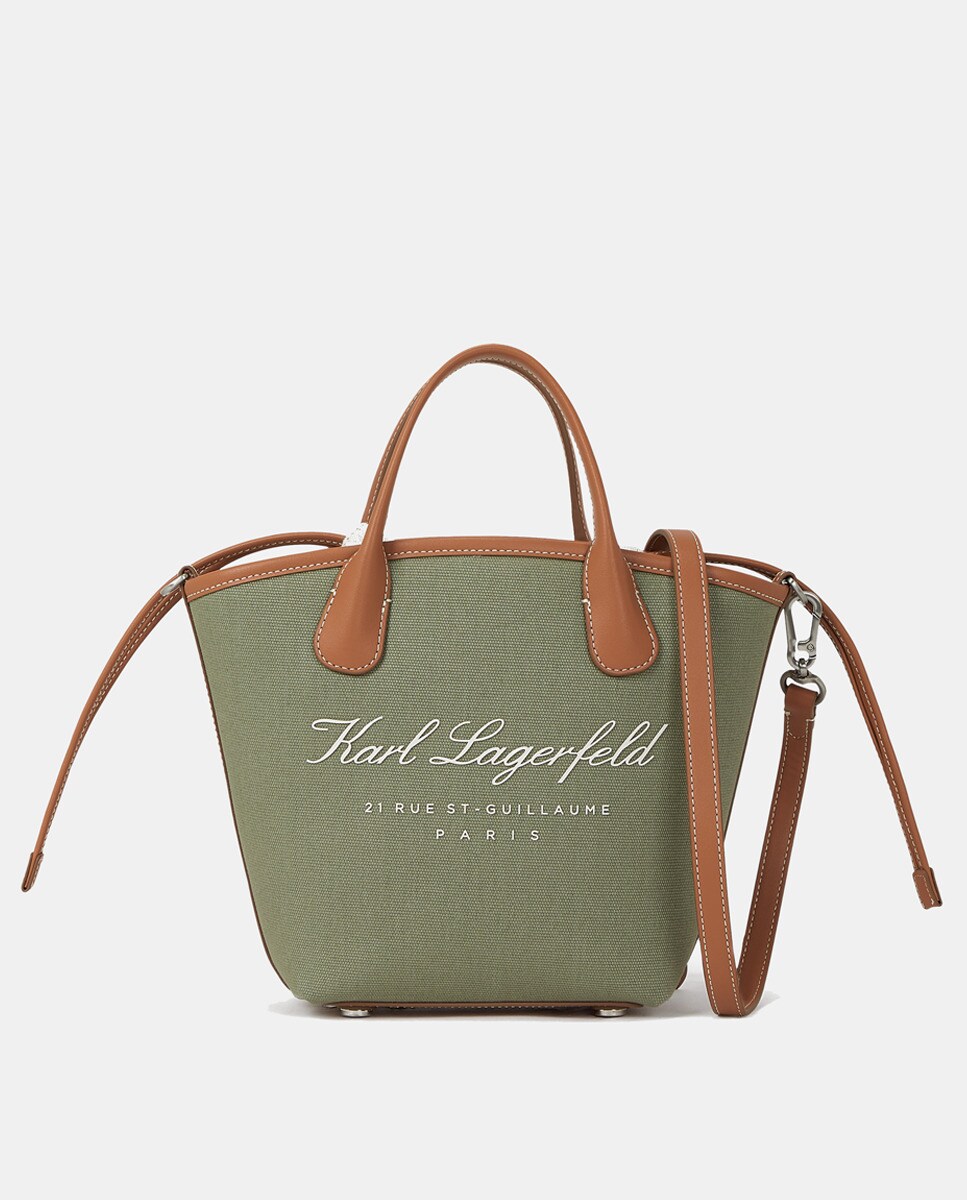 Mala Tipo Tote Pequena Hotel Verde-militar-1