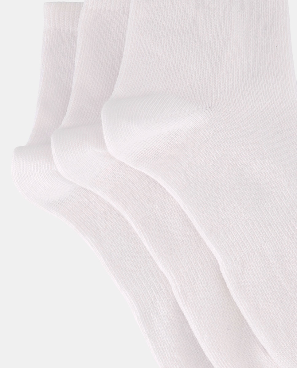 Calcetines Algodon Mujer Pack 6 Pares Calcetines Deportivos Mujer - Algodón, Rayas, Tallas 38-43, Blanco Y Negro Ropa Tenis Mujer