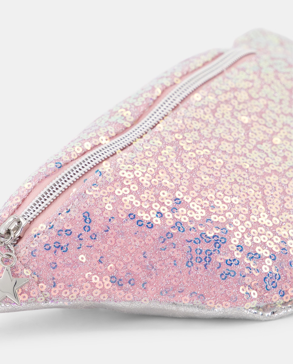 Bolsa de Cintura com Glitter 200 Rosa-3