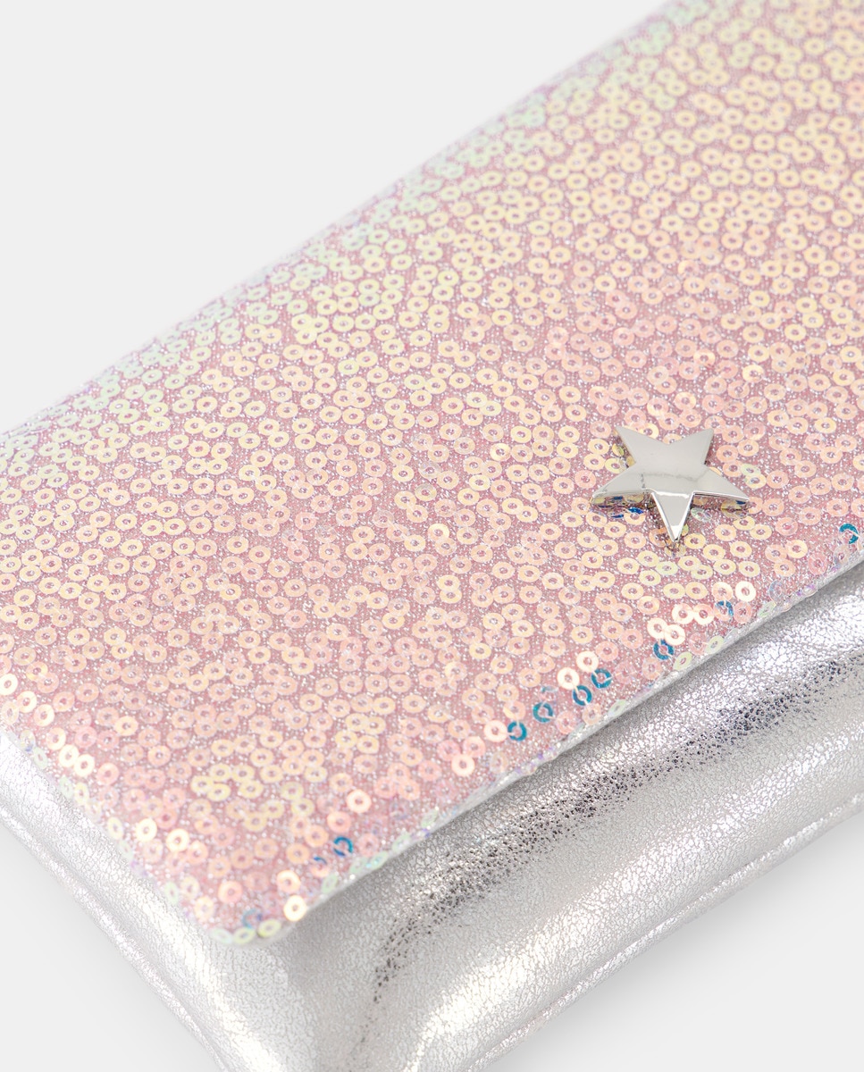 Mala a Tiracolo com Glitter 200 Rosa-3