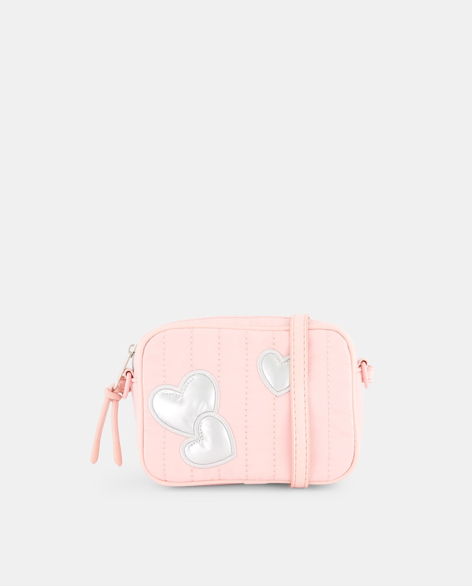 Mala a Tiracolo com Estampado Floral 200 Rosa-1