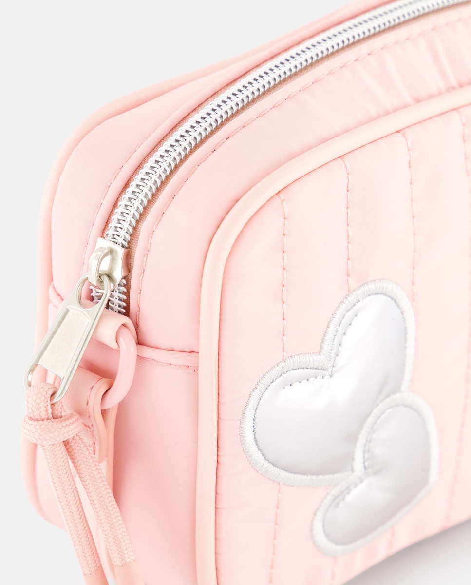 Mala a Tiracolo com Estampado Floral 200 Rosa-3