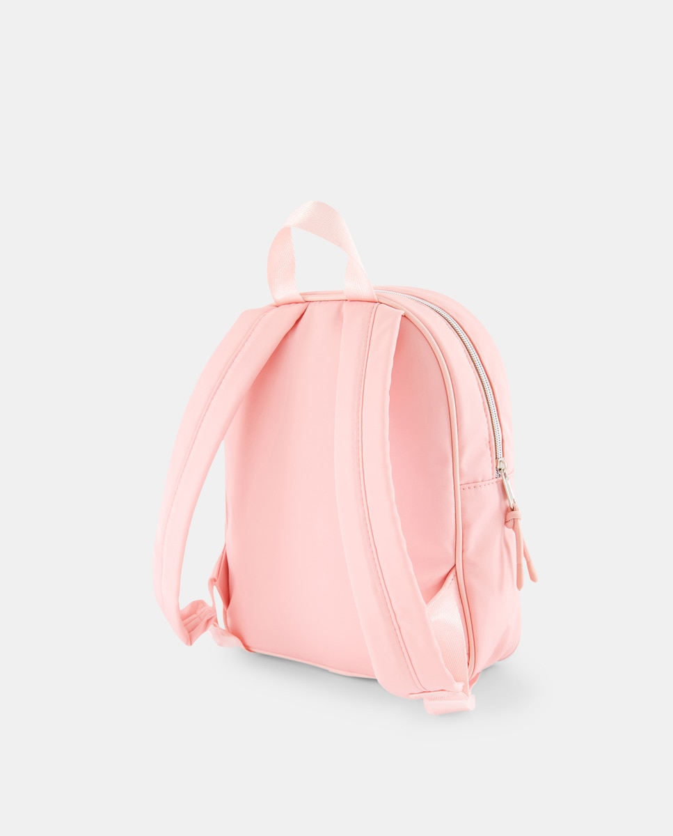 Mochila com Estampado Floral 200 Rosa-2