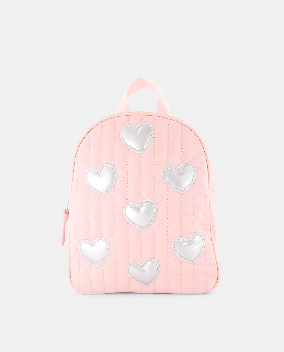 Mochila com Estampado Floral 200 Rosa-1