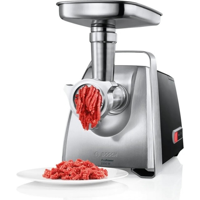 Picador de Carne Bosch ProPower MFW68660 de 2200 W - Preto e Cromado Preto / Cromado-2