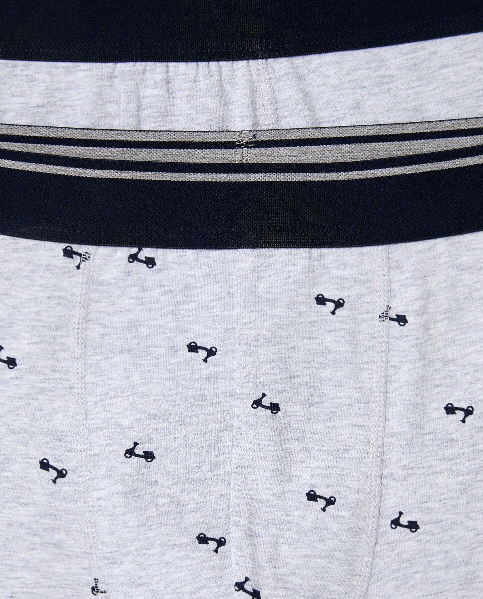 Pack 2 bóxers combinados de hombre Gris-4