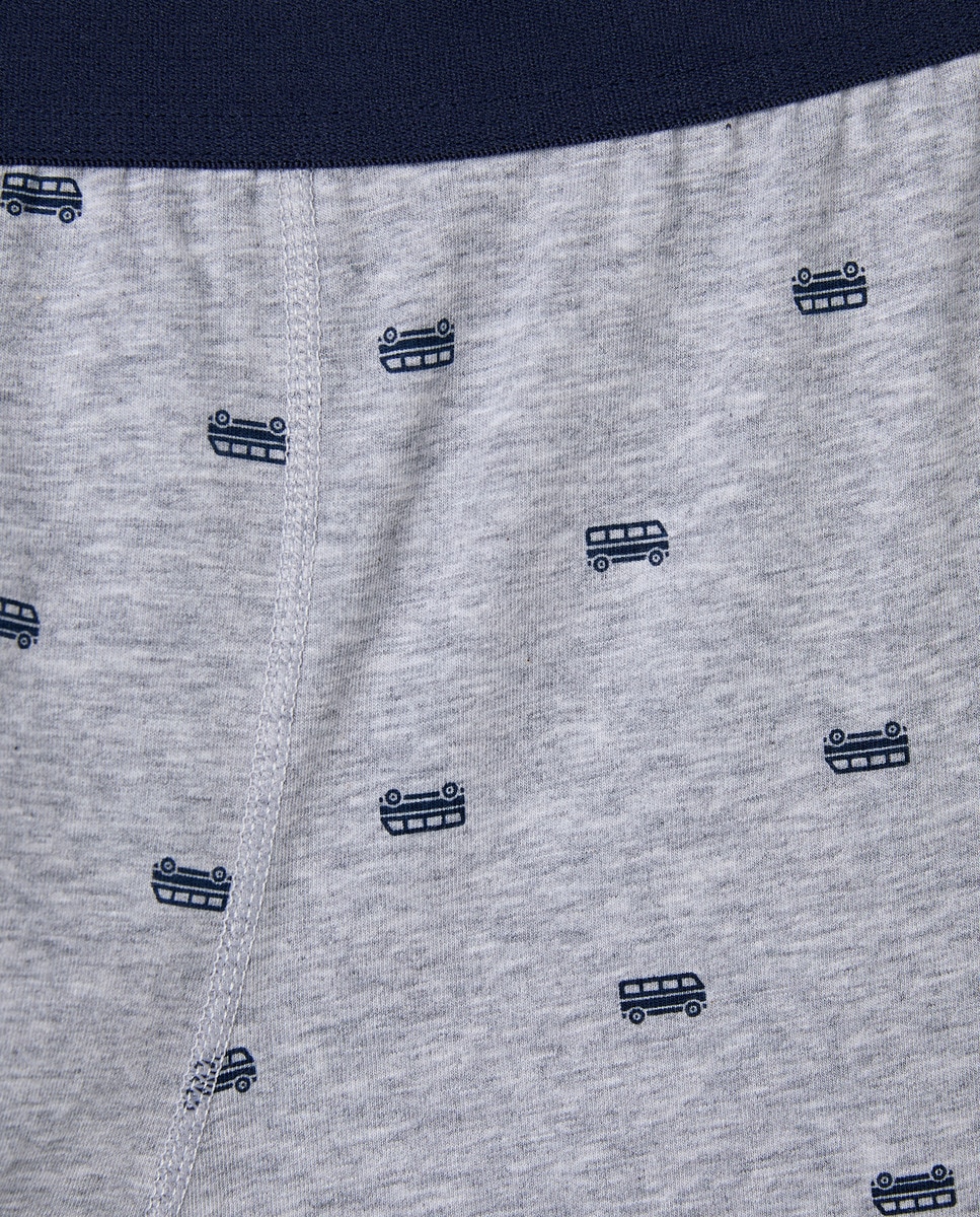 Pack 2 bóxers combinados de hombre Gris-4