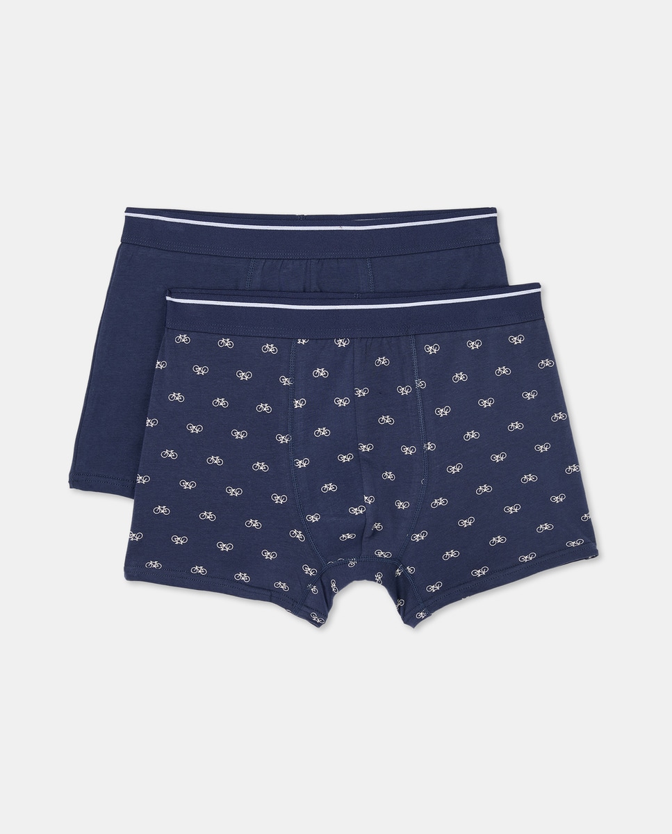 Pack 2 bóxers combinados de hombre Azul-1