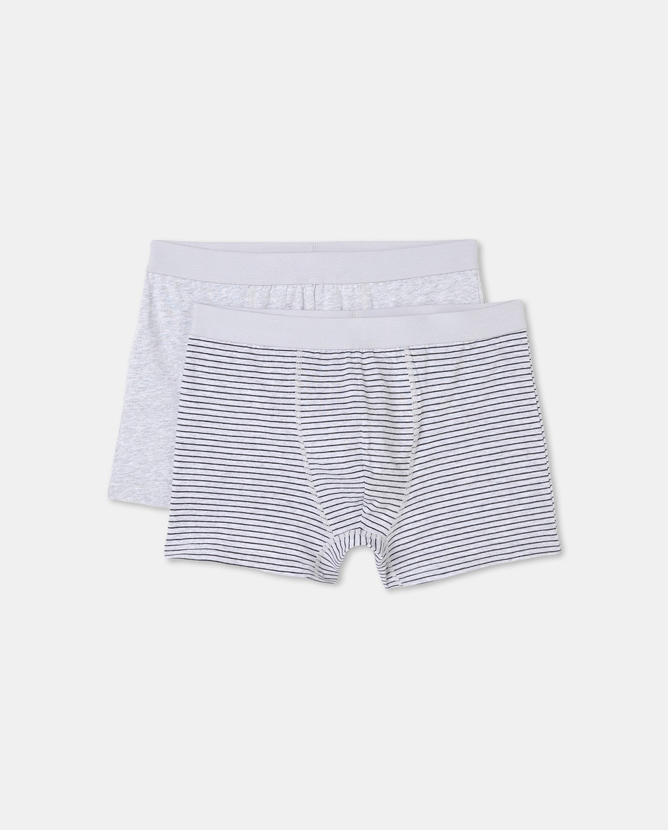 Imagen 0 de Pack 2 bóxers con raya tejida de hombre