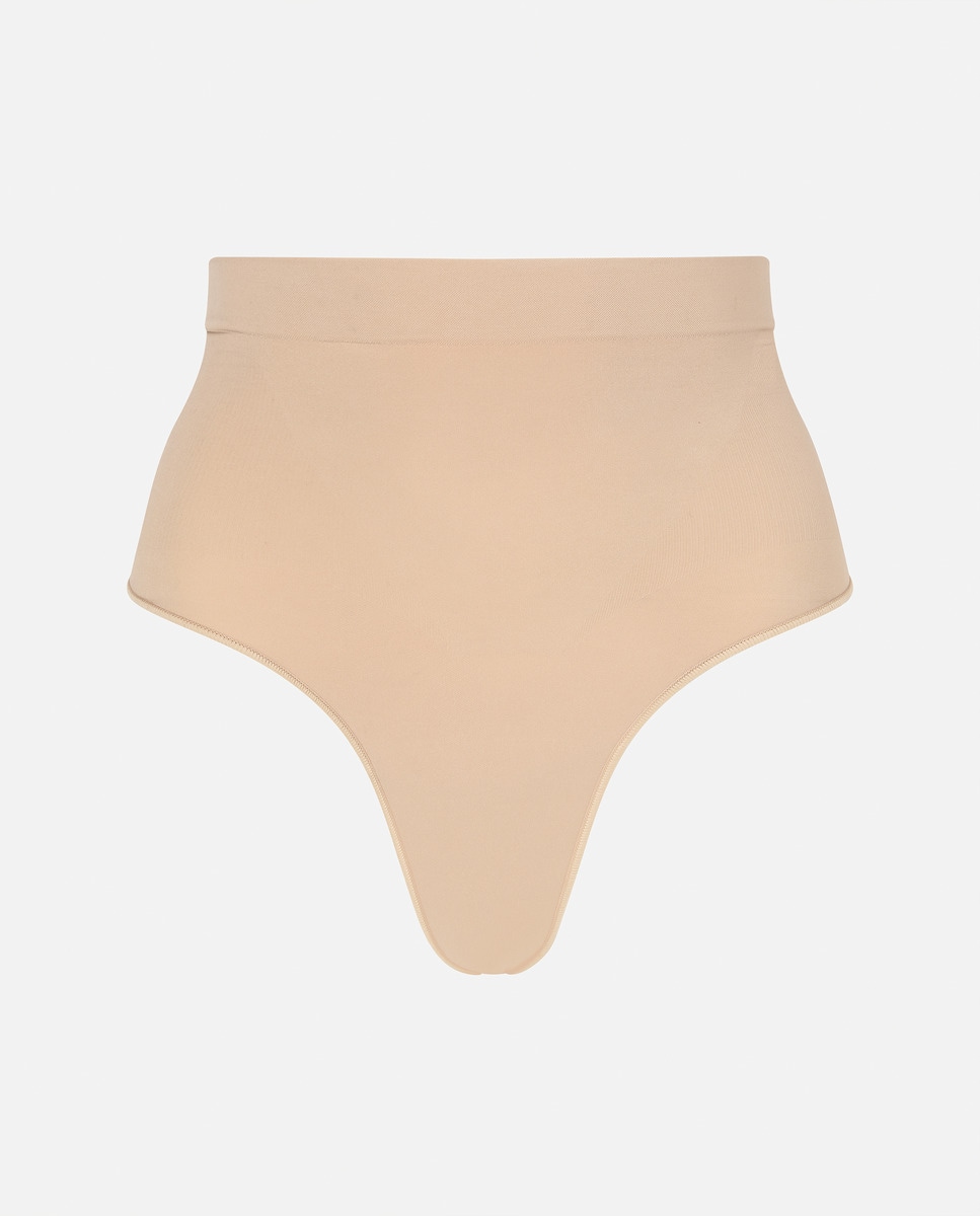 Tanga Moldadora sem Costuras Bege-4