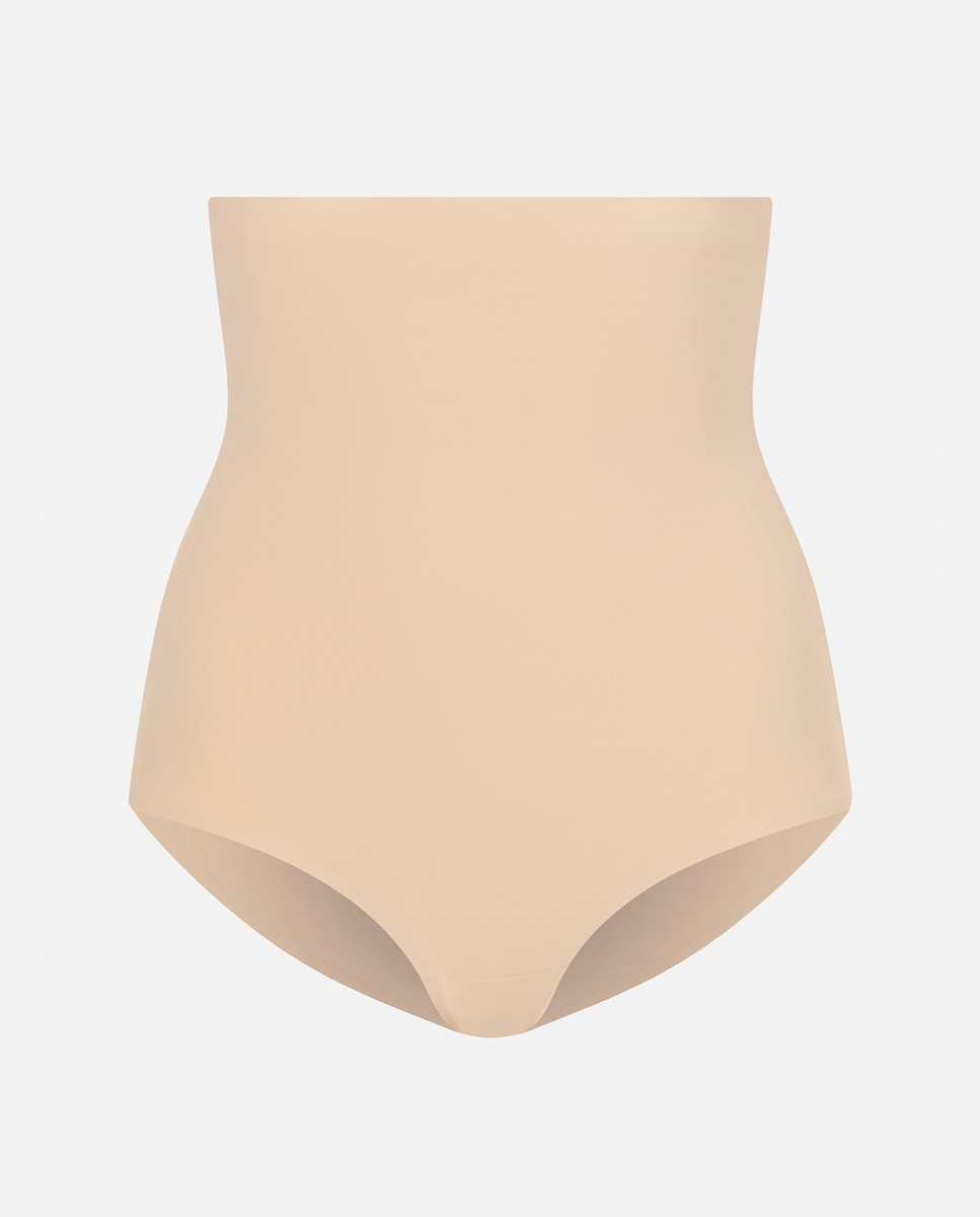 Cueca de Cintura Subida Moldadora Bege-5