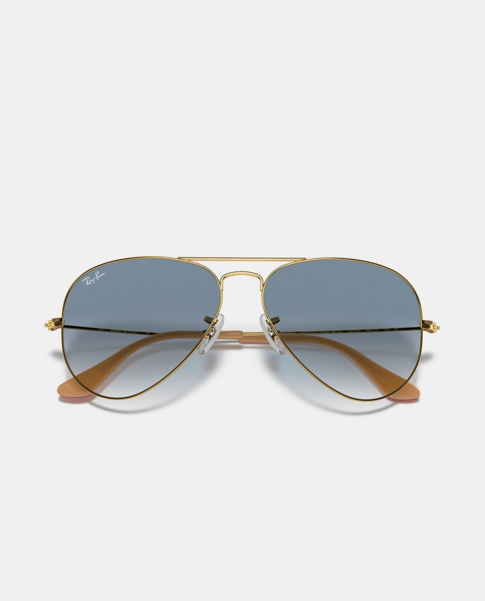 Aviator Gafas Ray Ban Montura Dorada Gafas De Sol Aviador RB3025