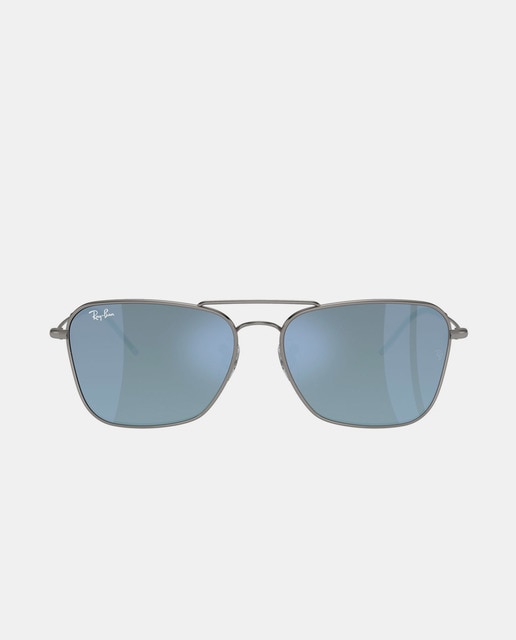 Imagen 0 de Gafas de sol cuadras de metal en gris con doble puente