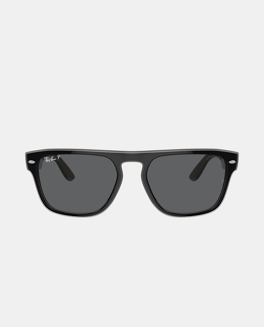 Imagen 0 de Gafas de sol unisex cuadradas negras con lentes polarizadas