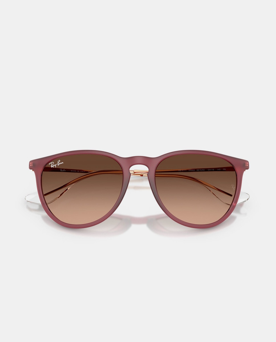Gafas de sol de mujer Erika redondas con lentes marrones · Ray-Ban